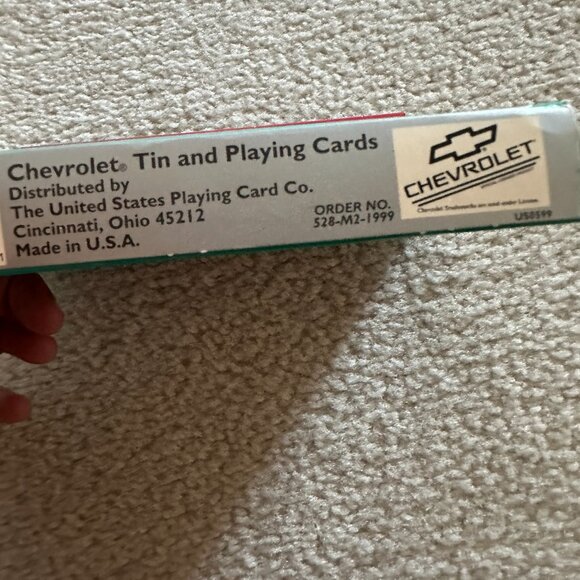 Chevrolet Numbered Limited Edition Tin Two Decks of Cards - Picture 3 of 3